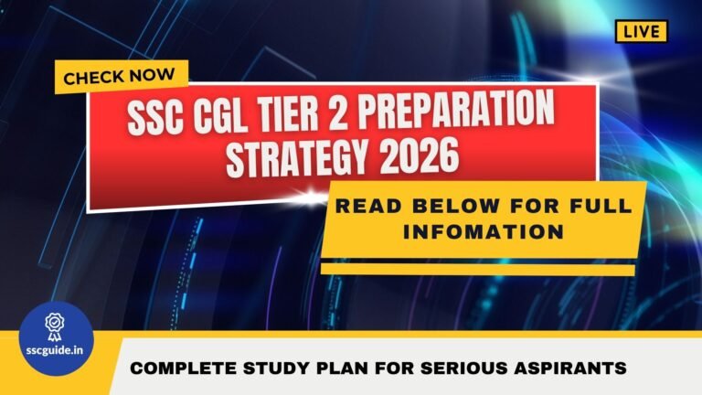 SSC CGL Tier 2 Preparation Strategy 2026