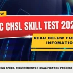 SSC CHSL Skill Test 2026