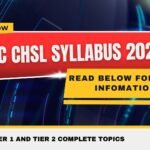SSC CHSL Syllabus 2026