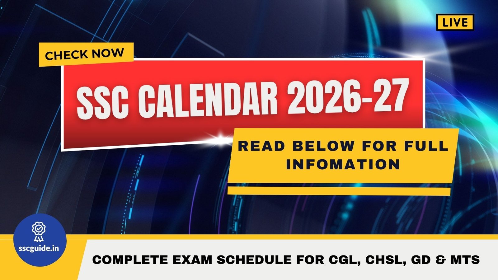 SSC Calendar 2026-27