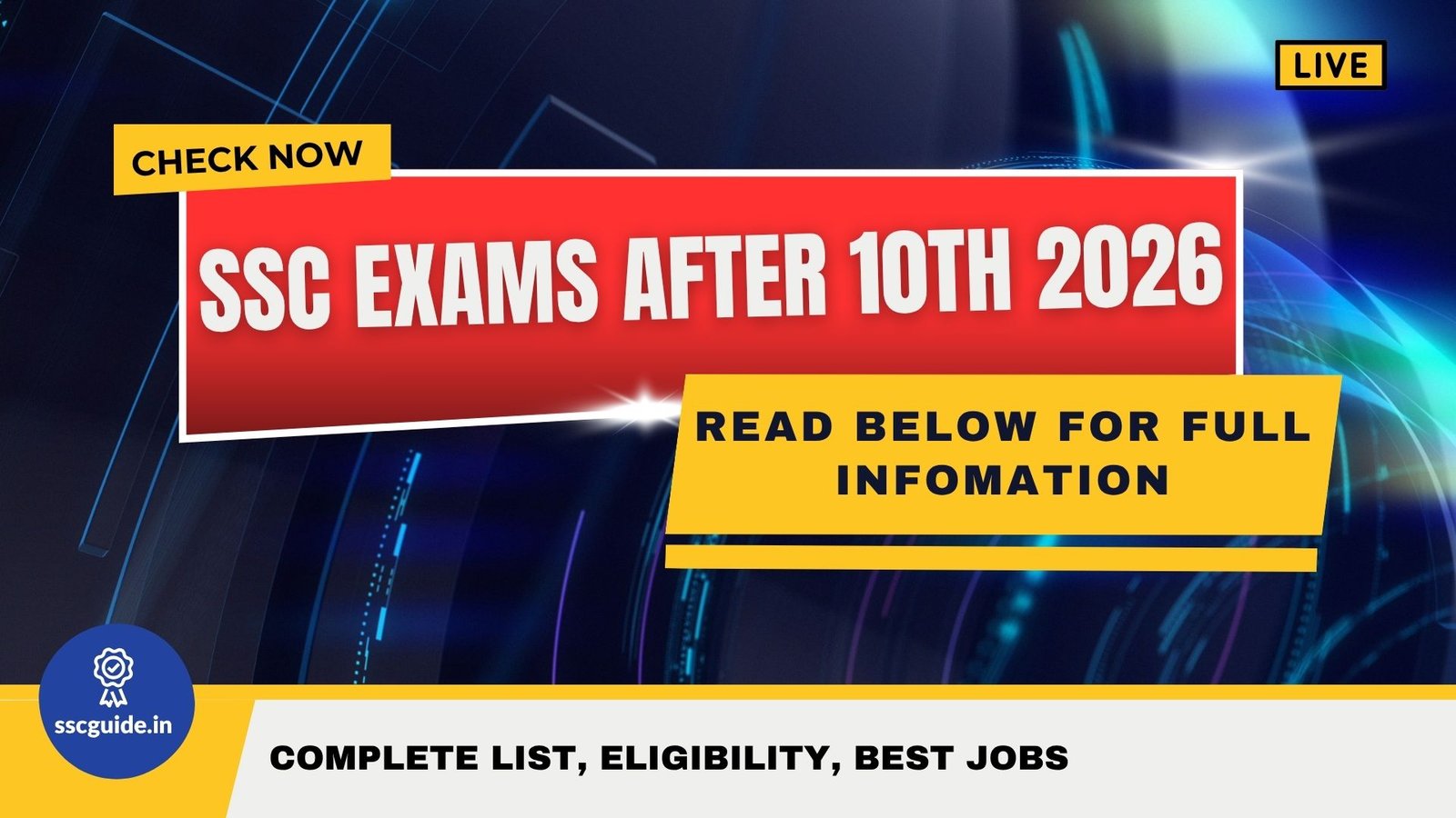 SSC Exams After 10th 2026