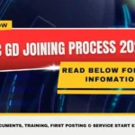 SSC GD Joining Process 2026