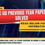 SSC GD Previous Year Papers