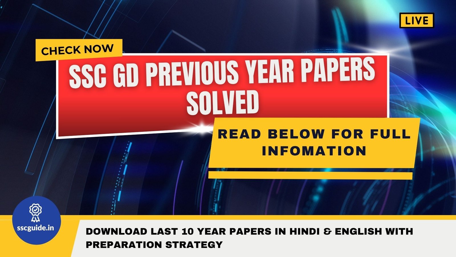 SSC GD Previous Year Papers