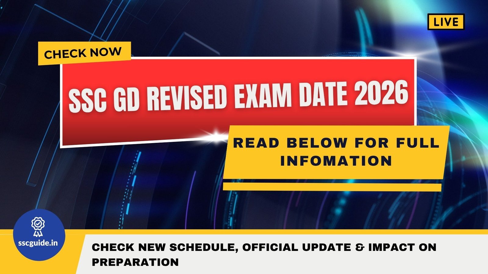 SSC GD Revised Exam Date 2026
