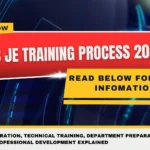 SSC JE Training Process 2026