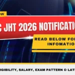SSC JHT 2026 Notification
