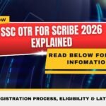 SSC OTR for Scribe 2026