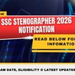 SSC Stenographer 2026 Notification