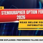 SSC Stenographer Option Form 2026