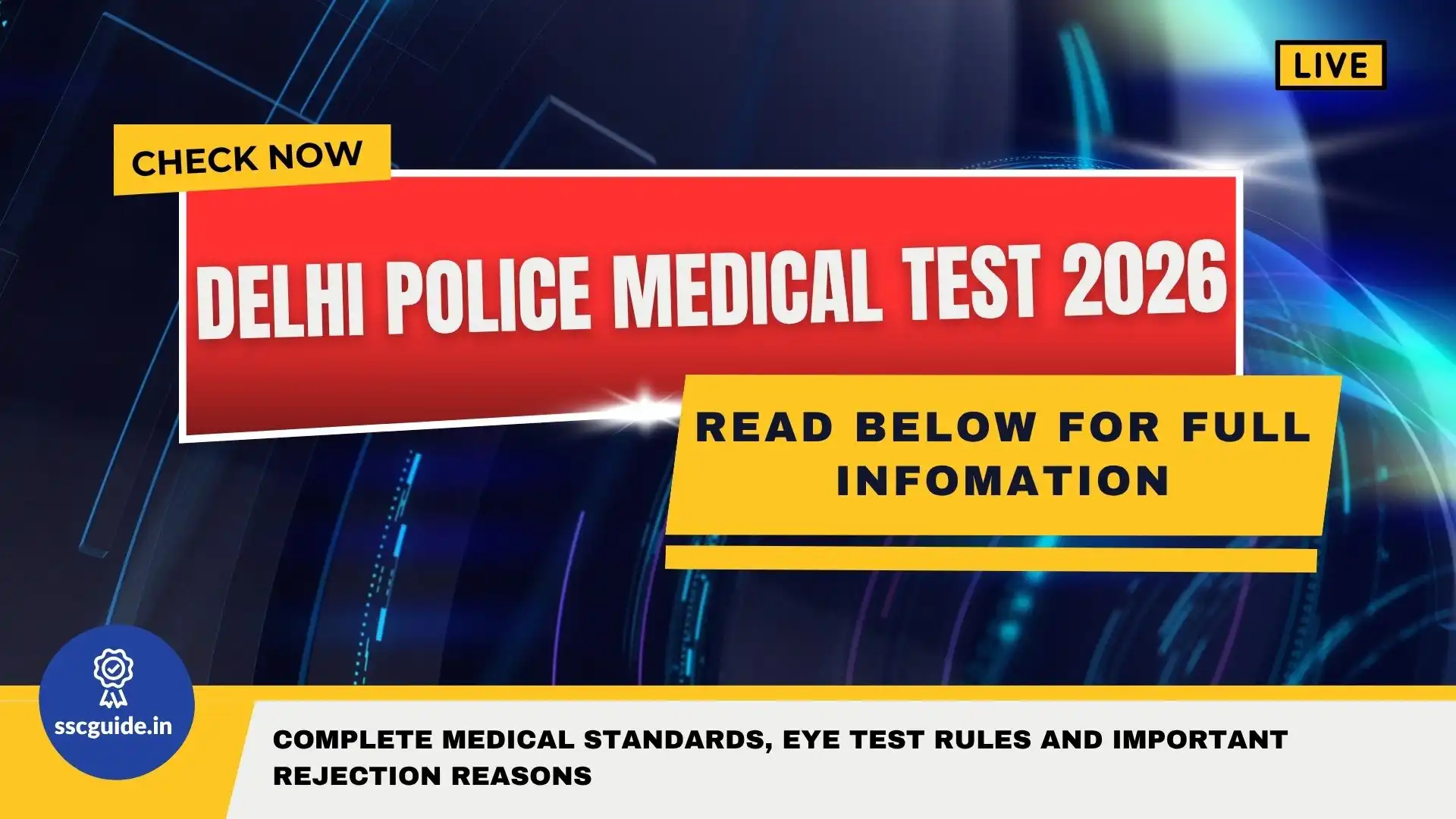 Delhi Police Medical Test 2026