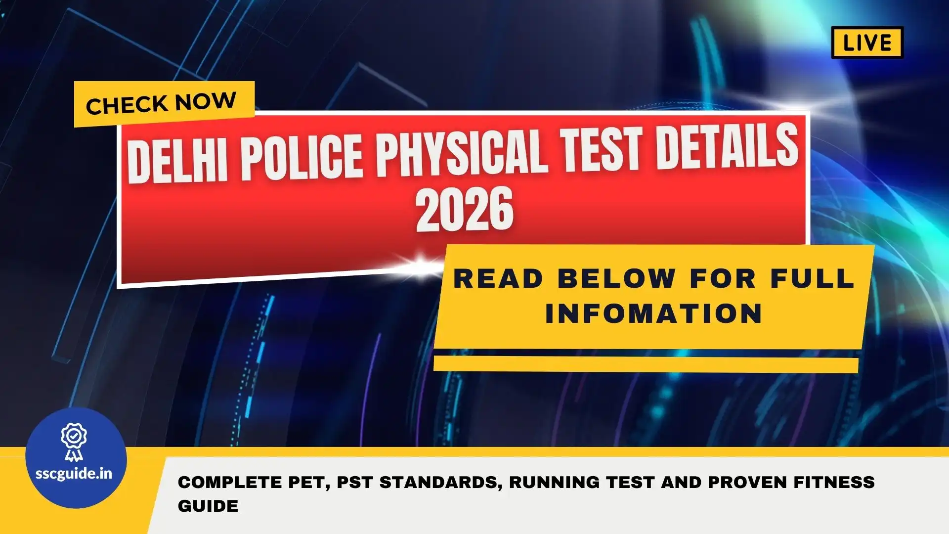 Delhi Police Physical Test Details 2026