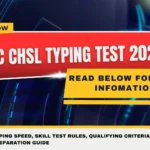 SSC CHSL Typing Test 2026
