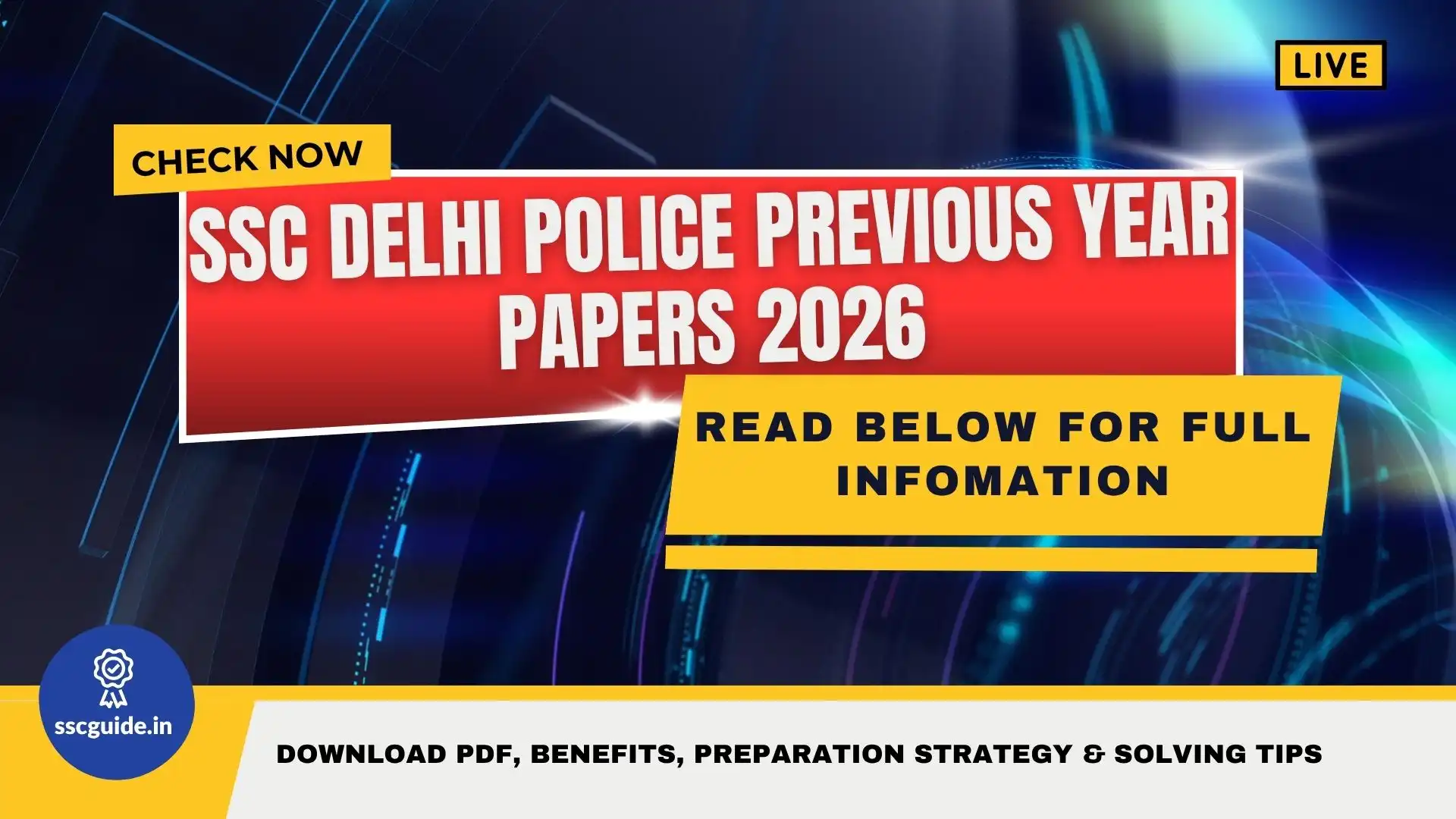 SSC Delhi Police Previous Year Papers 2026
