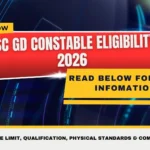 SSC GD Constable Eligibility 2026