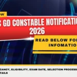 SSC GD Constable Notification 2026