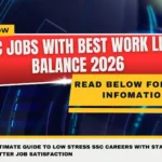 SSC Jobs With Best Work Life Balance 2026