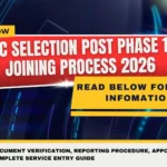 SSC Selection Post Phase 12 Joining Process 2026