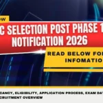 SSC Selection Post Phase 12 Notification 2026