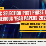 SSC Selection Post Phase 12 Previous Year Papers 2026