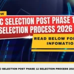 SSC Selection Post Phase 12 Selection Process 2026