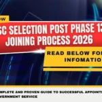 SSC Selection Post Phase 13 Joining Process 2026