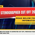 SSC Stenographer Cut Off 2026