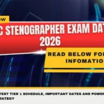 SSC Stenographer Exam Date 2026