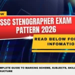 SSC Stenographer Exam Pattern 2026