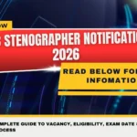 SSC Stenographer Notification 2026