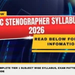 SSC Stenographer Syllabus 2026