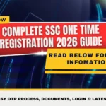 SSC One Time Registration 2026