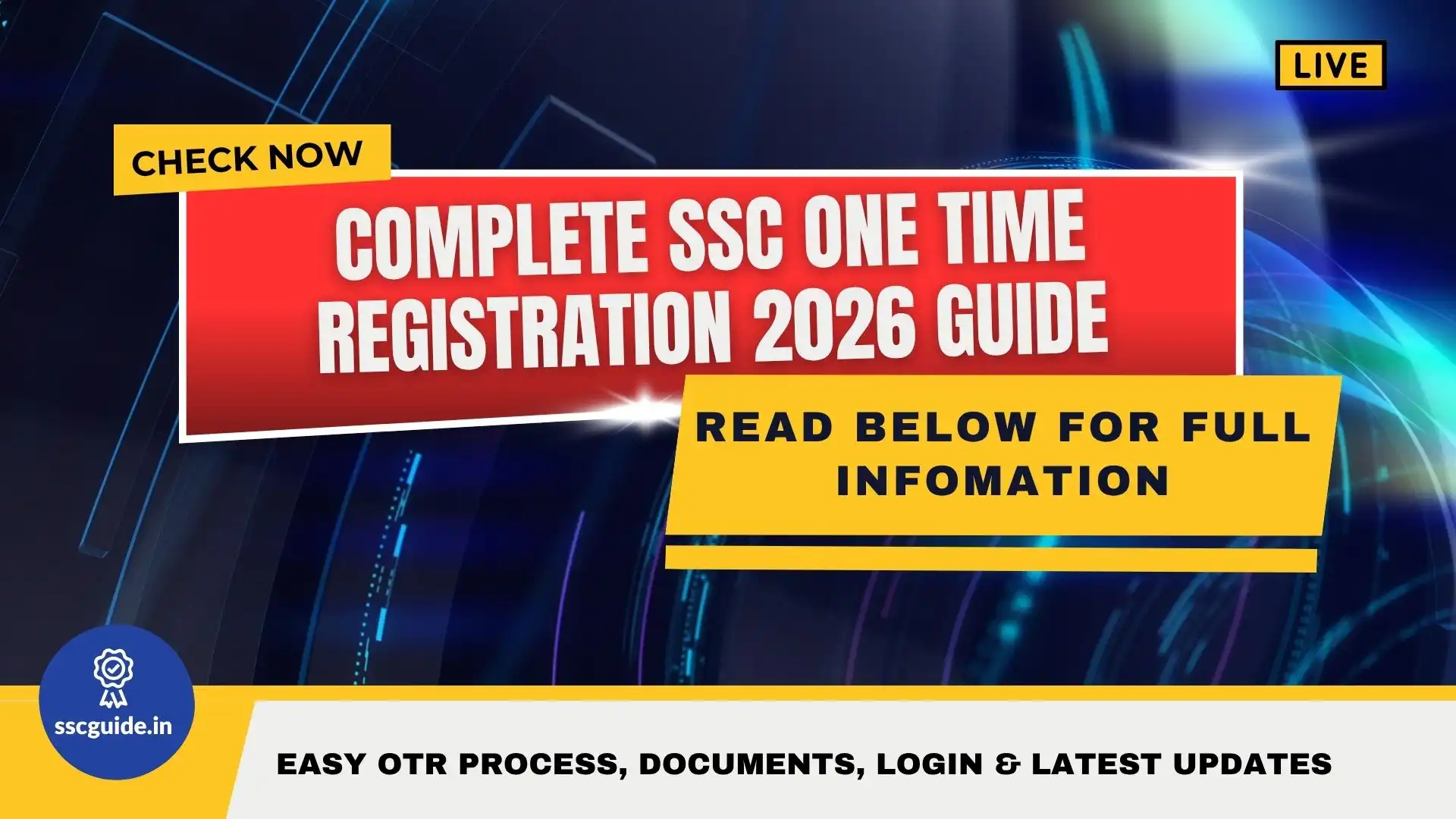 SSC One Time Registration 2026