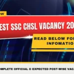 Latest SSC CHSL Vacancy 2026