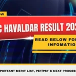 SSC Havaldar Result 2026